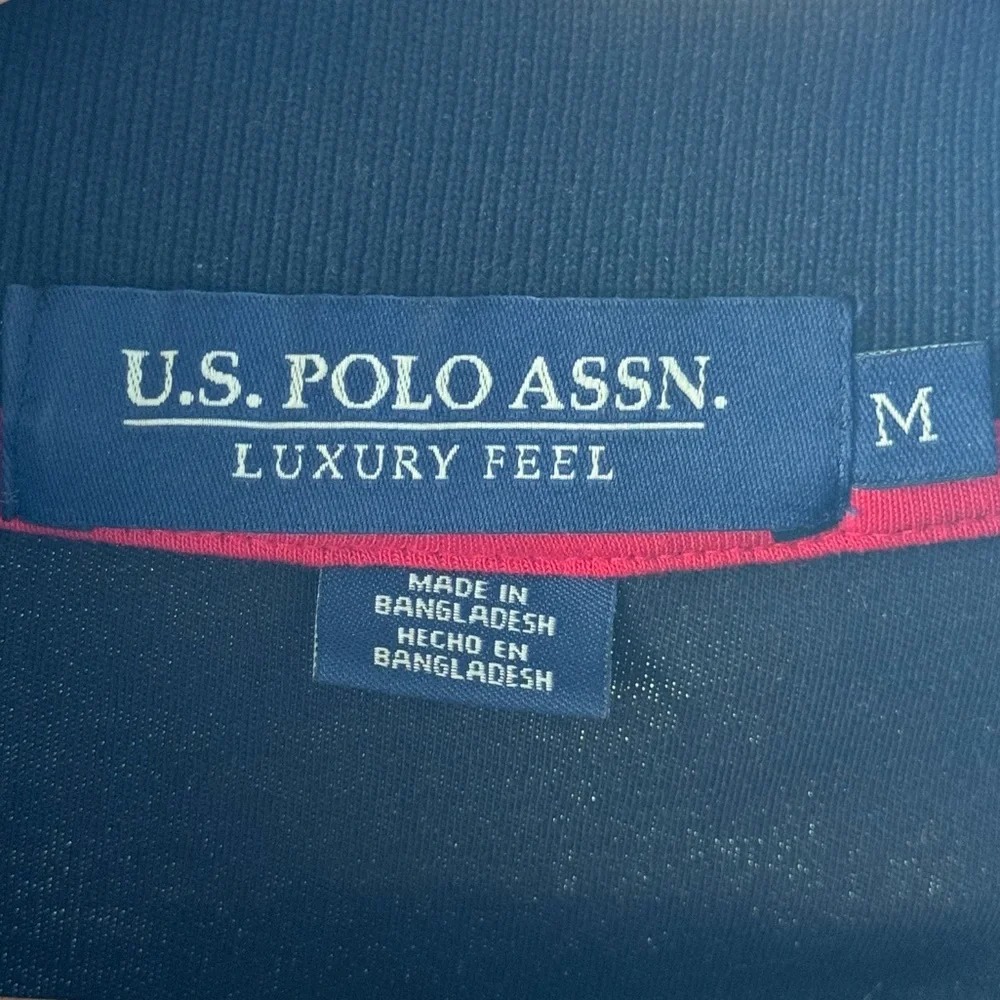 US Polo Association Men’s‎ Black Cotton Classic Fit Polo Medium.